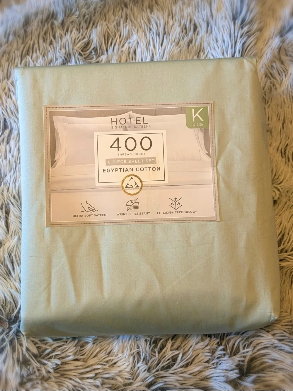 Hotel Signature Sateen King Size Flat Sheet Only